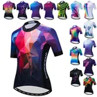 Weimostar 2022 Женская велосипедная Джерси с коротким рукавом велосипедная одежда Maillot Ciclismo дышащая велосипедная Джерси Топы Одежда для дорожного велосипеда