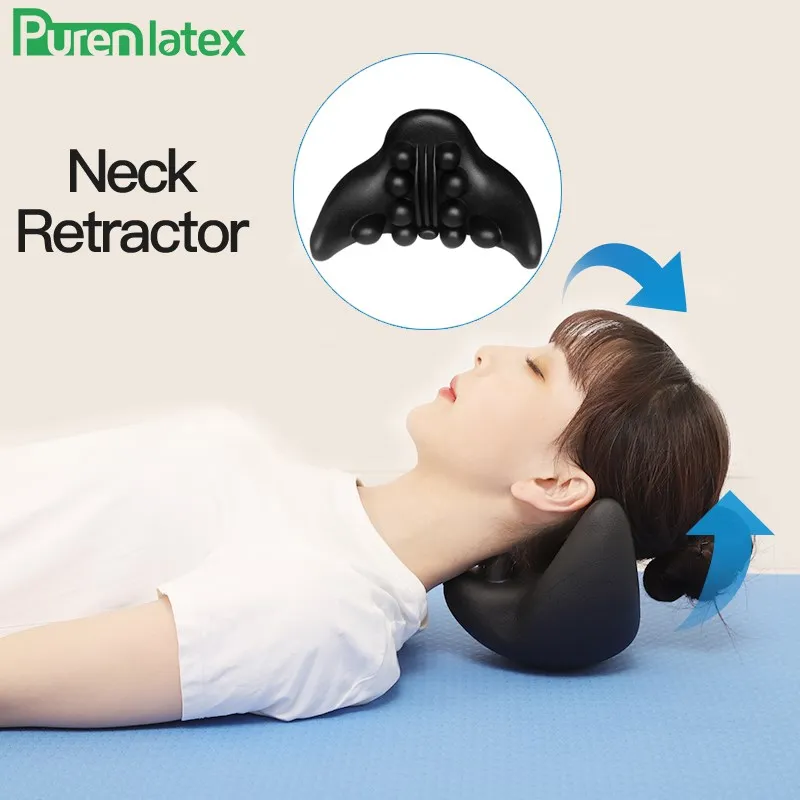 

Массажер PurenLatex для шеи, Ортопедическая подушка для массажа шейного отдела позвоночника, для снятия боли в шее, для путешествий