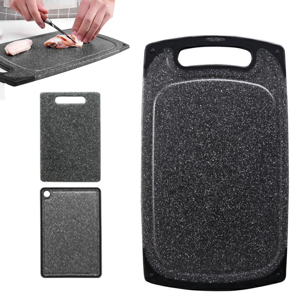 Антибактериальная разделочная доска из полипропилена имитация мрамора для