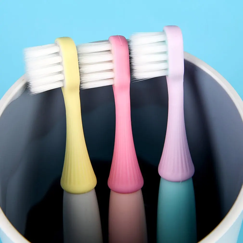 

Children's Cartoon Superfine Soft Bristles Toothbrush Mushroom Silicone Small Durable Brush Head Children's Toothbrush