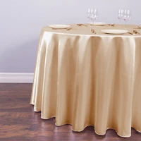 satin round tablecloth solid color table cloth for wedding decoration party hotel banquet home decor table cover tafelkleed mant