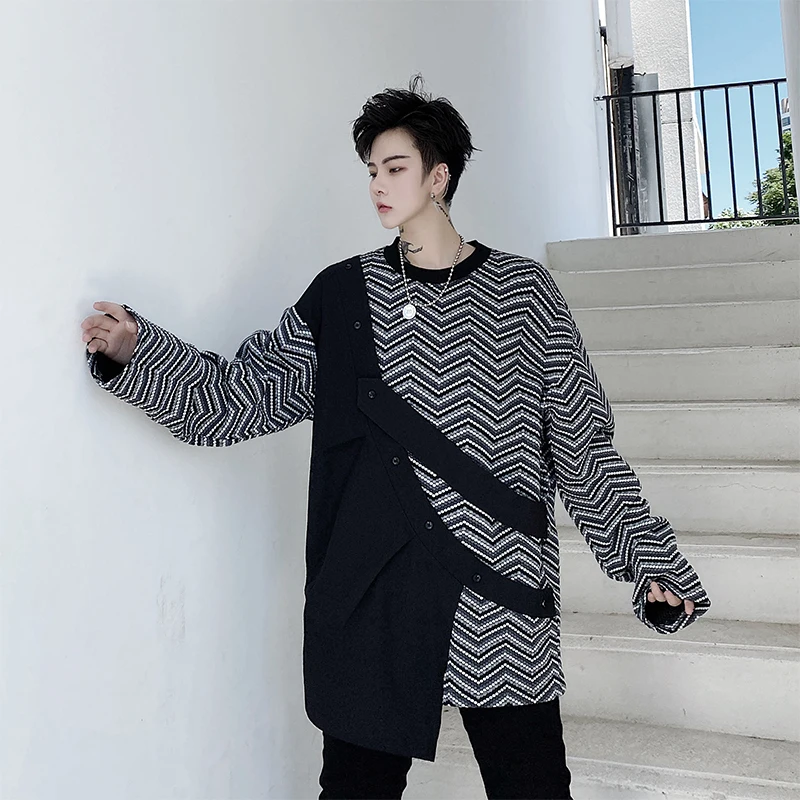 Мужская Уличная одежда в японском Корейском стиле винтажные свободные футболки