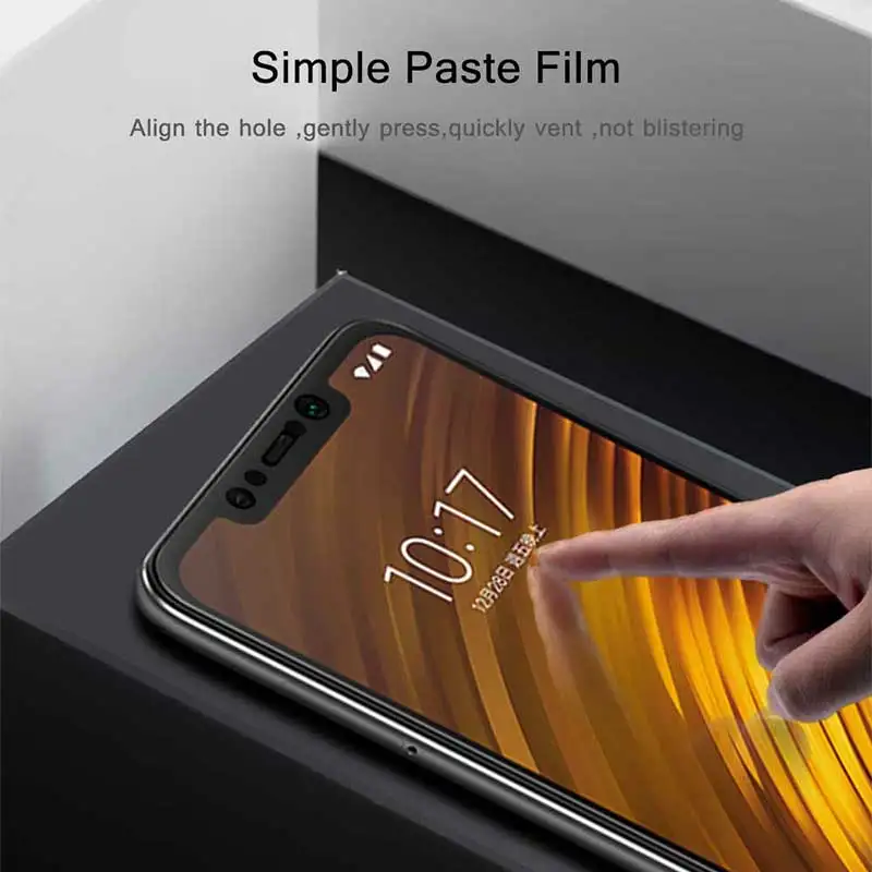 Для Xiaomi pocophone F1 закаленное стекло для Xiaomi pocophone F1 защита экрана полное покрытие Защитное стекло для poco f1 стекло