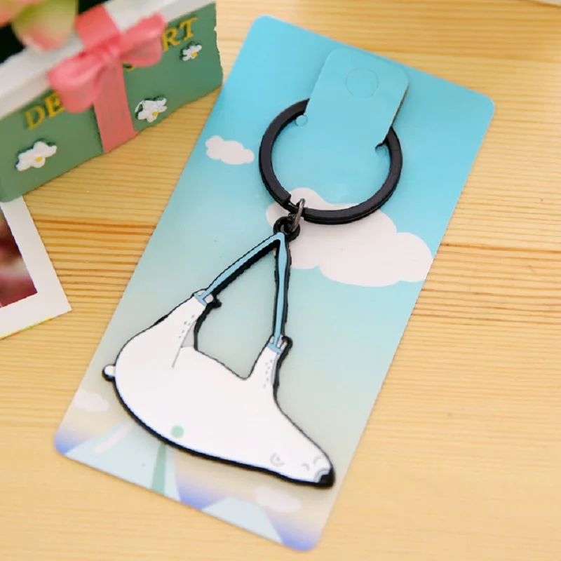 Животное ПВХ брелок игрушка милый мультфильм животное брелки для рюкзака собака