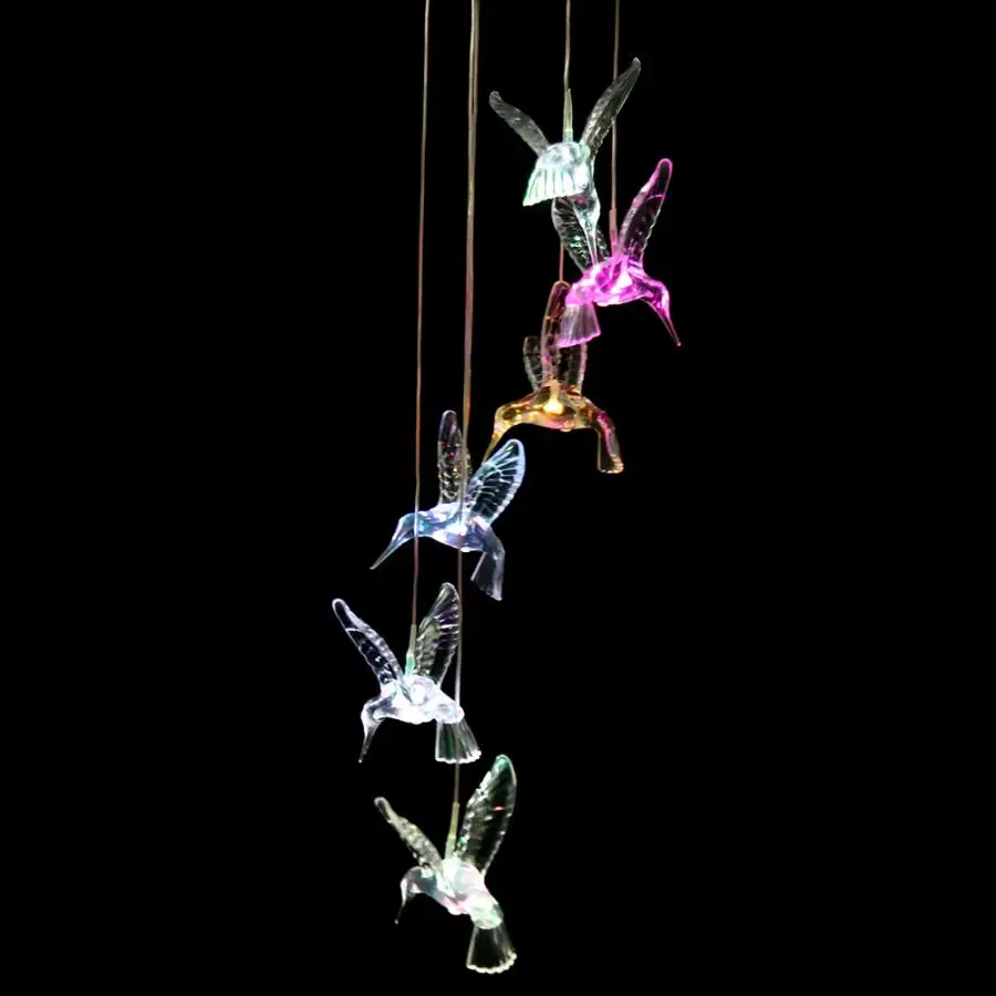 Светодиодный колокольчик меняющий цвет на солнечной энергии для улицы|Ловцы