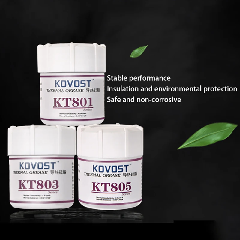 Термопаста KOVOST KT805 силиконовая фотопаста настольная с чипом для изображения
