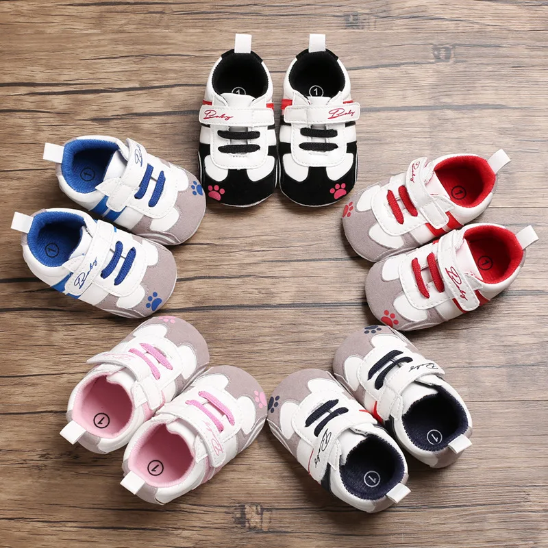 

Baby Shoes High Quality Leather Boy Girl Shoes Multicolor Toddler Rubber Sole Anti-slip First Walkers Infant Newborn Moccasins