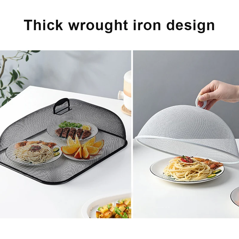 Простой железный чехол бытовая круглая крыша для еды оставшейся