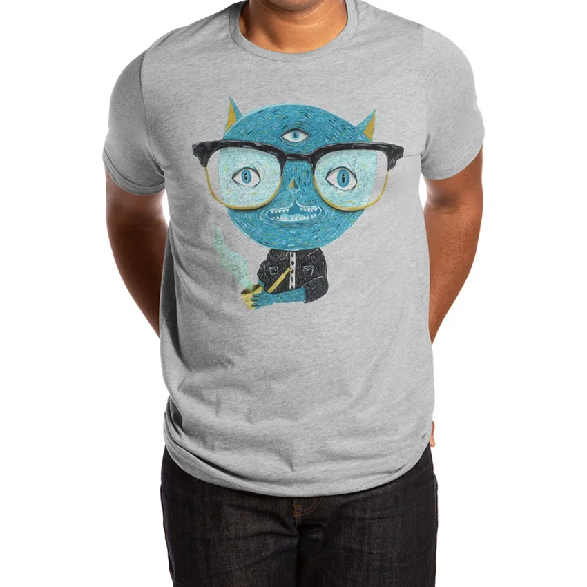 Я вижу Майлза футболка чудовище монстра милая курительная иллюстрация очки