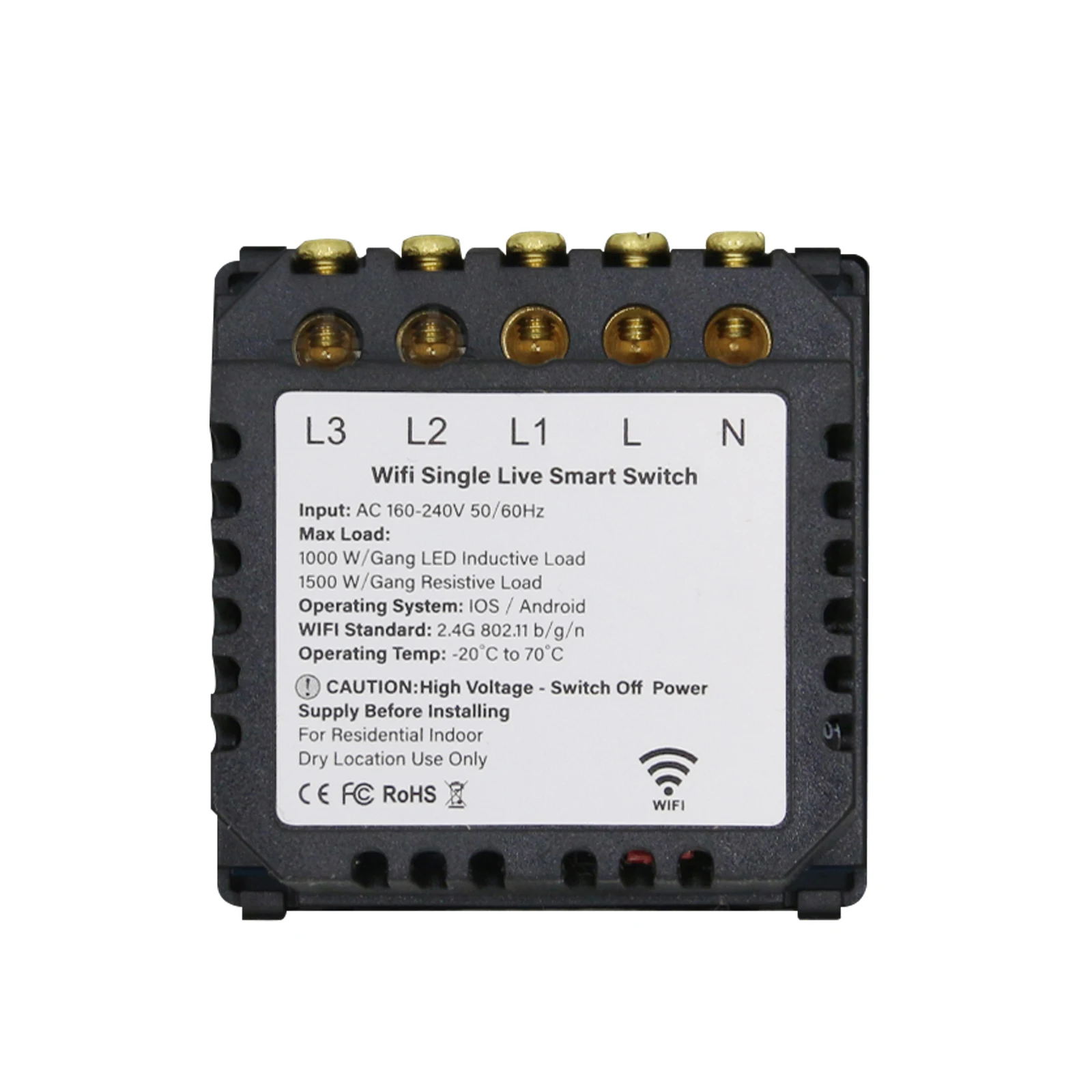 Основание для сенсорного выключателя Bseed европейского стандарта Wi-Fi не диммер