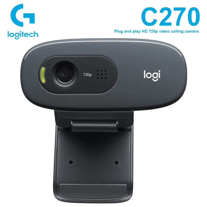 Веб камера Logitech C270 с разрешением HD 720P игровая веб Auchor для прямой трансляции