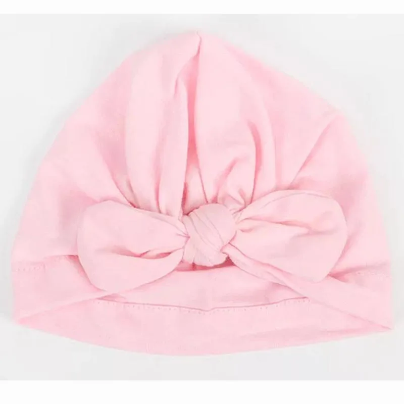 New Baby Hat for Boys Girls Bow Cotton Turban Hats Beanie Caps Infant Toddler Photography Props Kids Beanies Cap | Детская одежда и