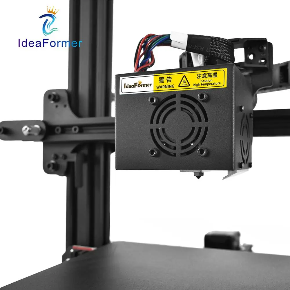 Verkauf Ideaformer Riesen FDM 3D Drucker 400*400*450mm Dual Z & Y Achse Gehärtetem Glas Plattform Heizung Bett Bauen Oberfläche DIY 3D Drucker.