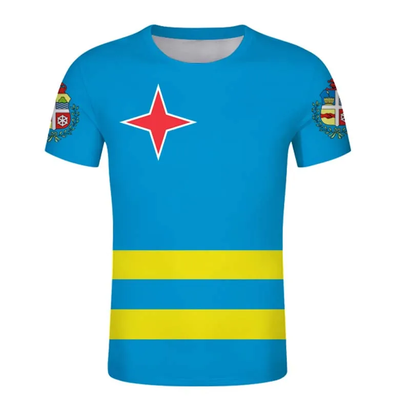 Футболка с изображением острова Аруба летние футболки на заказ Карибского моря