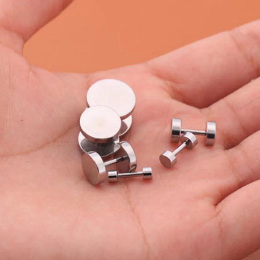 Серьги-гвоздики из нержавеющей стали для мужчин и женщин ювелирные украшения в