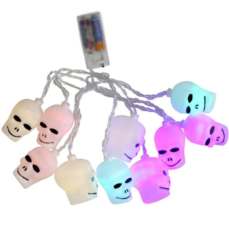 

Halloween Led String Light Ghost Skull Decorative Lights Fairy LED Garland Outdoor Indoor Decoration Battery Powered II