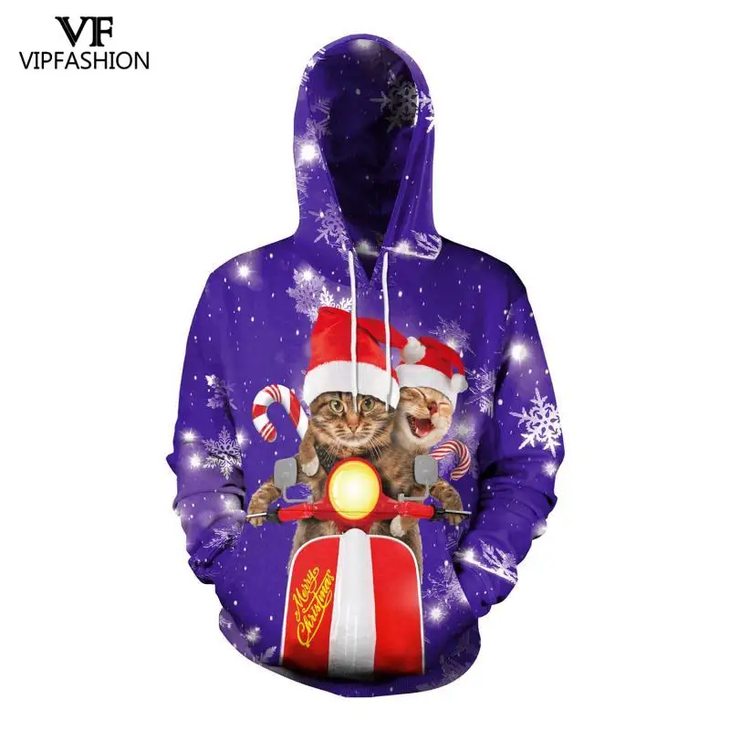 VIP FASNHION Галактическое пространство толстовки женские с длинным рукавом Outerwear3d