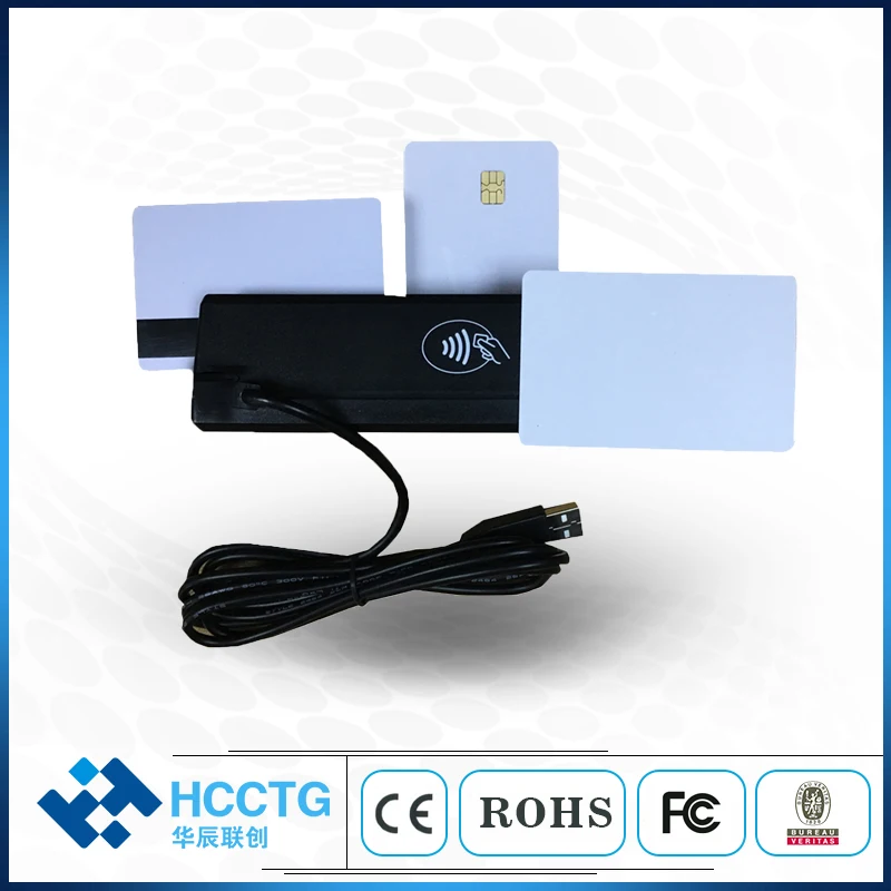 Все в одном считыватель смарт-карт POS RFID + MSR NFC ISO 14443A смарт-чип-карта IC
