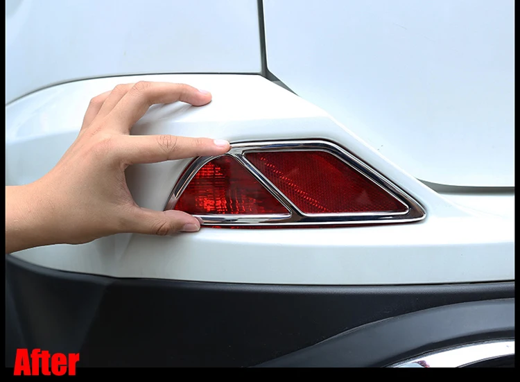 Автомобильная хромированная накладка на заднюю фару из АБС пластика наклейка