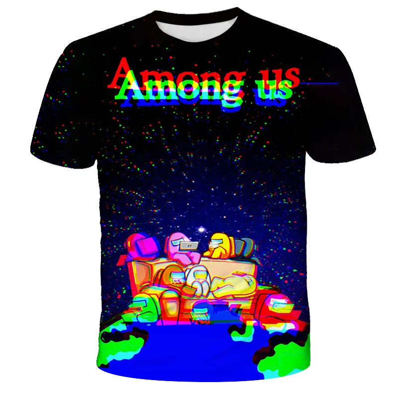 

Game among us T-shirt children 2021 fun summer cartoon kids T-shirt boy/girl/baby hip-hop T-shirt size 4T-14T