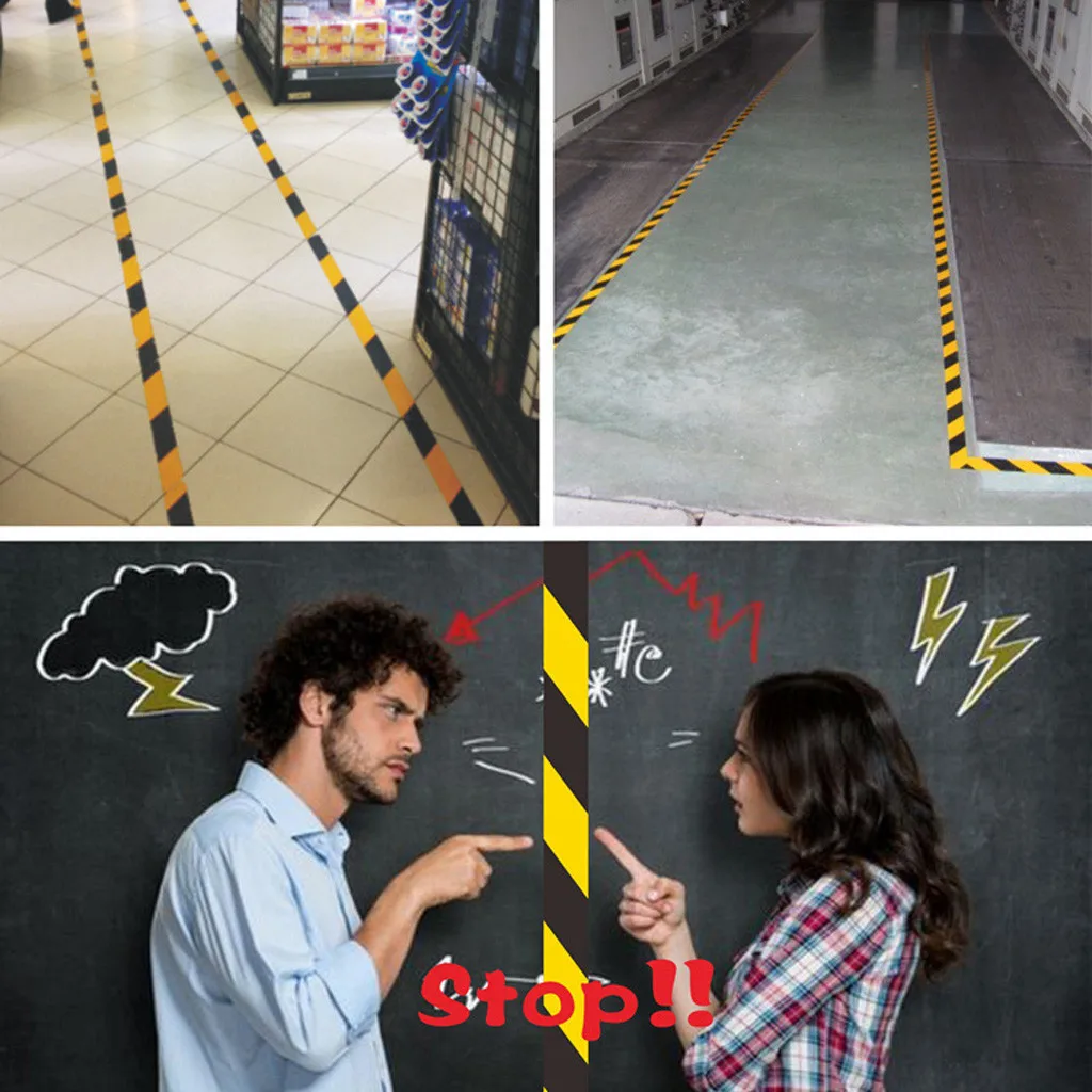 Пвх опасности напомнить рулоны самоклеющиеся пол Склад безопасности 48 мм x 33 м |