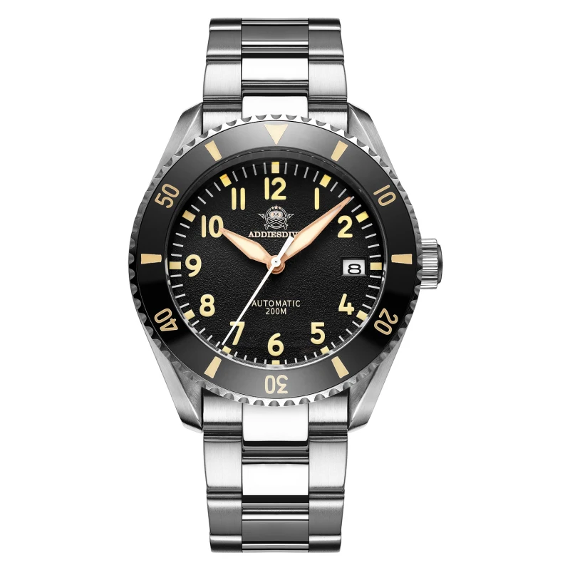 Addies Dive new Automatic Watches fashion watch sapphire crystal 200m diver watch ceramic bezel C3 super luminous men watches