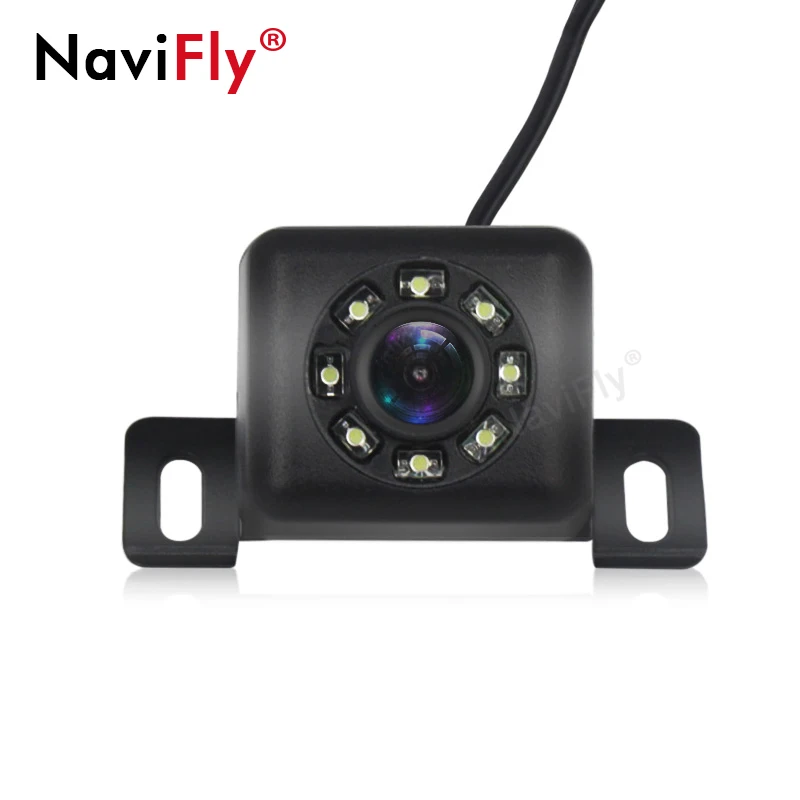 8LED CCD Автомобильная камера заднего вида, водонепроницаемая, широкий угол обзора, 8 светодиодный, ночное видение, автомобильная резервная камера, помощь при парковке с парковкой - Название цвета: 8LED