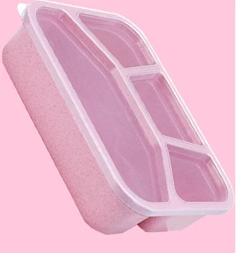 168pink Cokytoop студенческие дети мультфильм ланчбокс для обедов здоровья пшеницы соломы экологичный Еда хранения единорог обед бенто Коробки 2 Слои с ручкой ланч бокс контейнер для еды - Цвет: 168pink