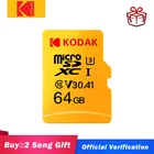 Карта памяти Kodak Micro SD, 16 ГБ, 32 ГБ, 64 ГБ, 128 ГБ, класс 10, 256 ГБ, карта памяти Micro SD для смартфонов Samsung, флеш-карта 512 ГБ