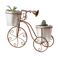 nordic wrought iron flower stand floor type bicycle flower pot stand wrought iron bicycle flower stand double flower stand