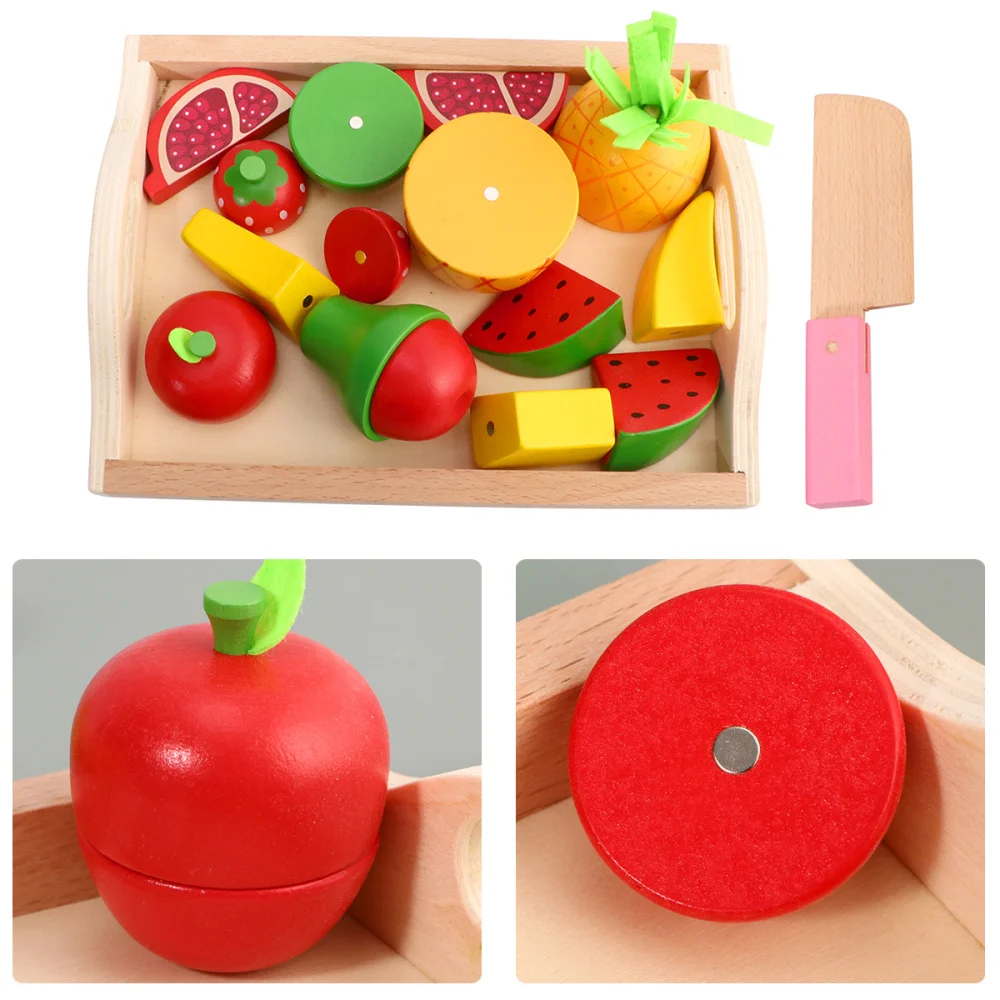 9 шт. имитация фруктов модели магнитные разделочные игрушки DIY Набор для резки