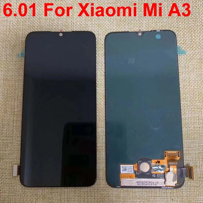 Супер AMOLED для Xiaomi Mi A3 дисплей кодирующий преобразователь сенсорного экрана в сборе запасные части 6,0" для Xiaomi Mi CC9e lcd