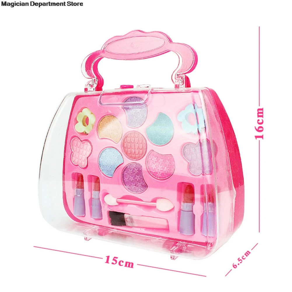 

Princess girl Pink Portable cosmetic box eyeshadow suntan Nail polish Children's performance Gift birthday present Pretty Girl