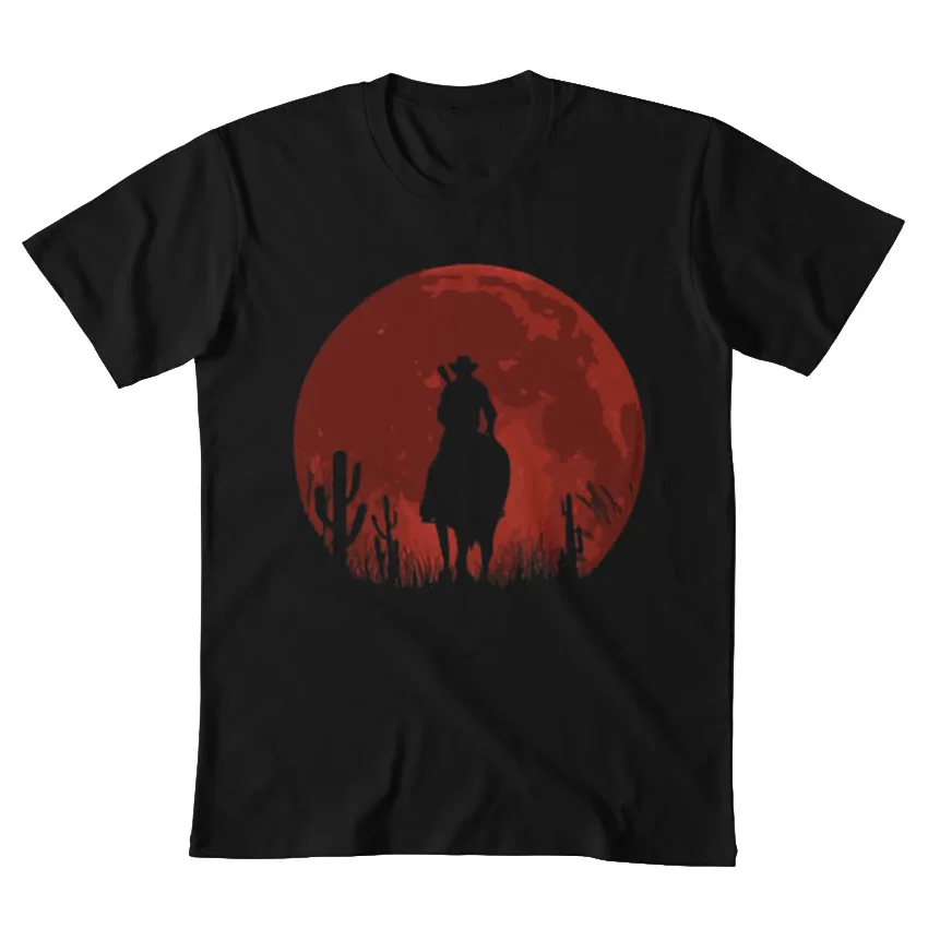 RDR 2 футболка rdr2 rdr red dead redemption игровая Красная Луна ковбой я ездил на День святого