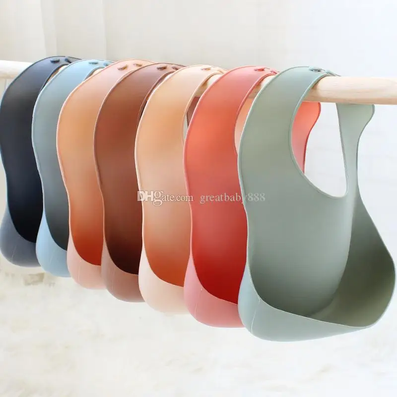 

Baby Eating Bibs Silicone Waterproof Drool Feeding Aprons Adjustable Burp Cloths Large Food Catcher Pocket Saliva Bib Wash Free