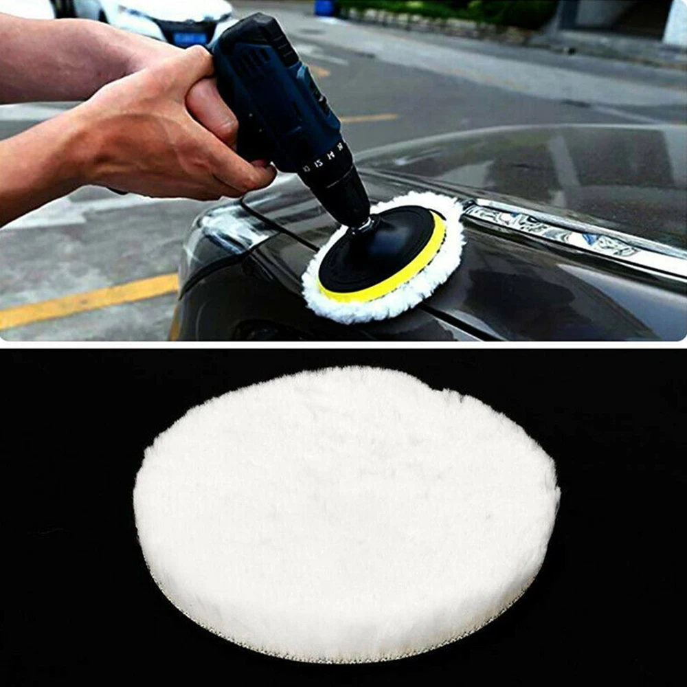 

5Pcs 5 Inch Buffing Polishing Pads Wool Wheel Mop Kit Washing Tool Repair Accessories For Car Polisher Drill