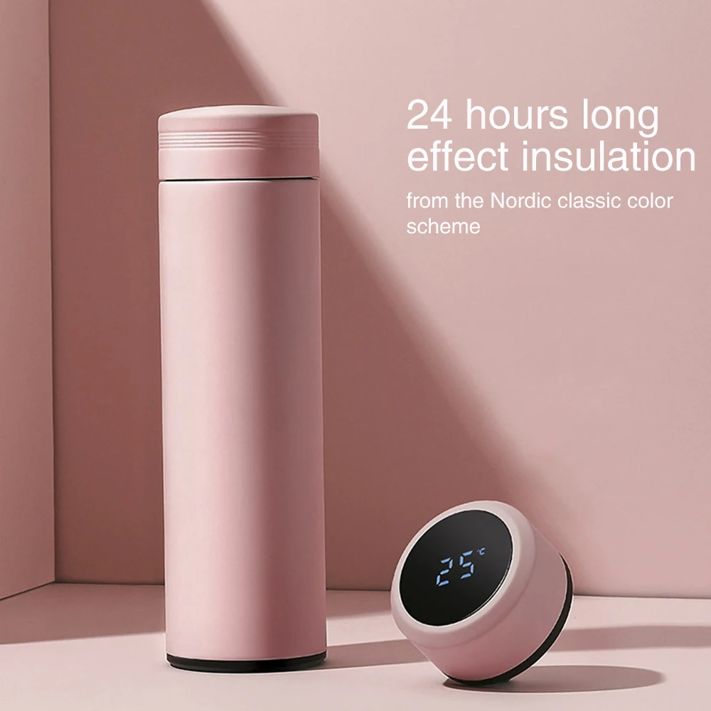 

450ml Smart Thermos Bottle LED Temperature Display Stainless Steel Thermos Coffee Mug Water Bottle Tea Vacuum Flask Thermos
