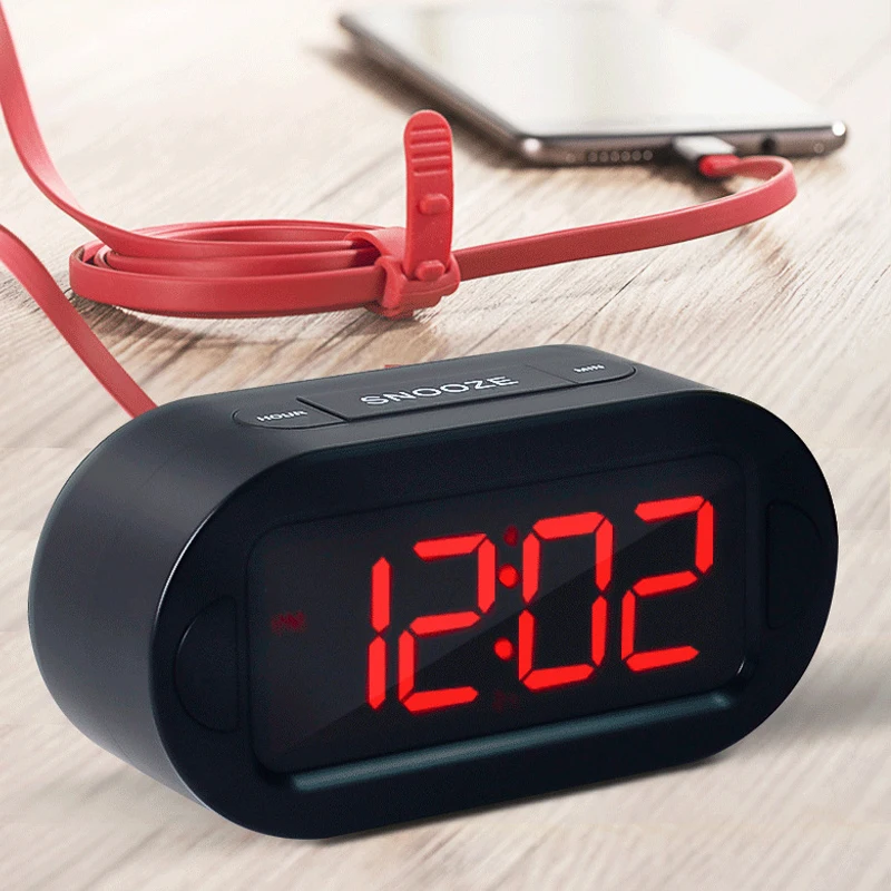 Working Day Alarm With Usb Charger Port For Bedrooms Bedside