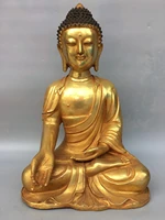 16 tibet buddhism temple bronze gilt gold shakyamuni buddha statue amitabha buddha statue