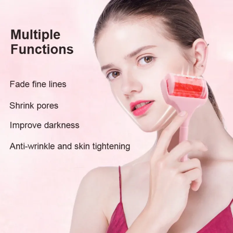 Ледяной роликовый массажер для лица лечебное охлаждение естественное тонус и