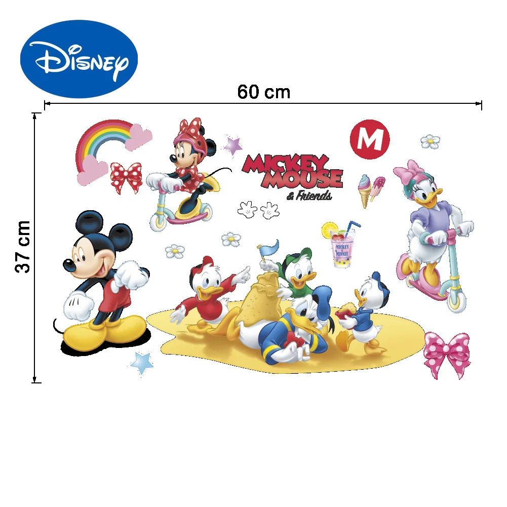 

Authentic Disney B026 Mickey Mouse New Wall Sticker Mickey Minnie Sticker Children's Room Decoration Painting Can Be Removed