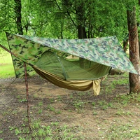 pop up portable camping hammock with mosquito net and sun shelterparachute swing hammocks rain fly hammock canopy camping stuff