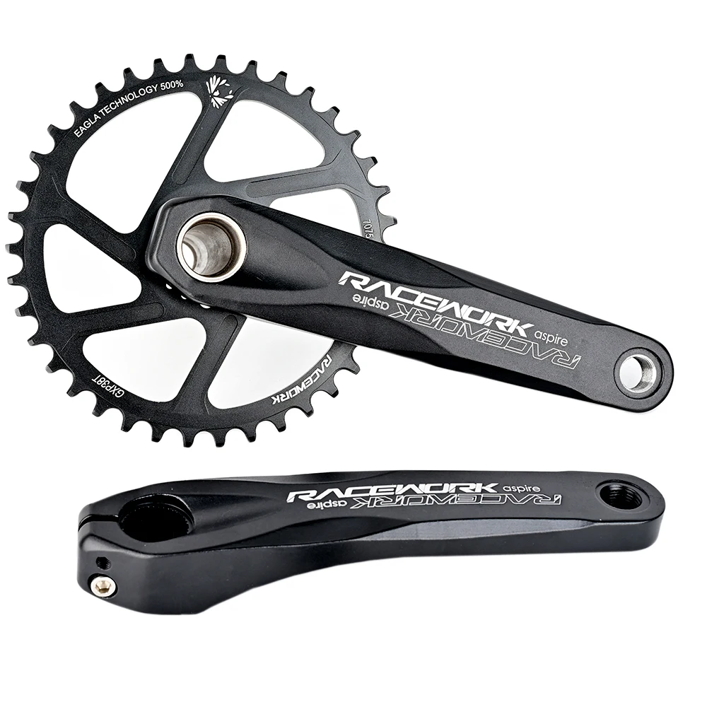 Велосипедный кривошипный комплект RACEWORK кривошипник для горного велосипеда GXP 170