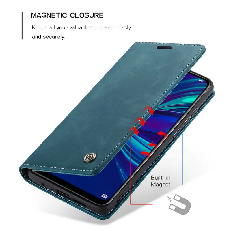 Чехол для Honor 10 Lite чехол Huawei защитный флип-чехол 360 дюйма Магнитный кошелек