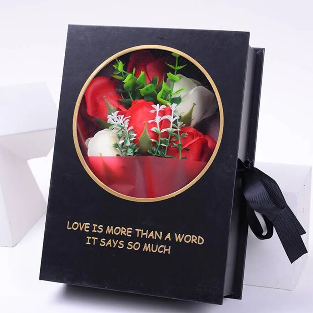 

1pc Artificial Flower Gift Scented Soap Flower Bouquet Valentine'S Day Gift Simulation Valentine'S Day Rose Immortal Flower
