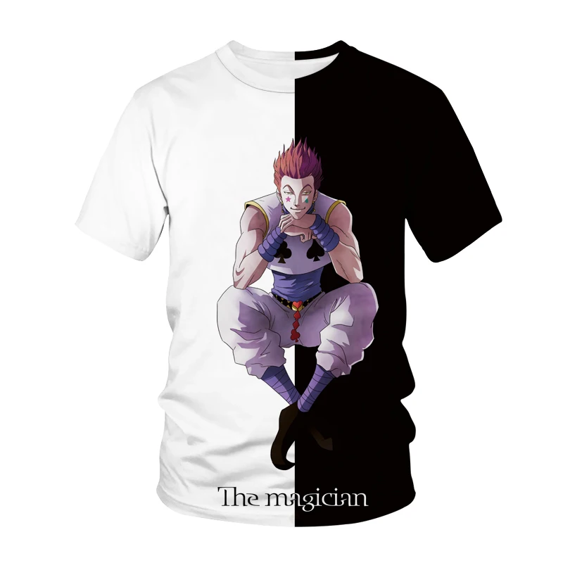 

2021 футболка Hunter X Hunter 3D принт футболка для мужчин и женщин мода Harajuku уличная одежда хип-хоп Футболка Hisoka Топы