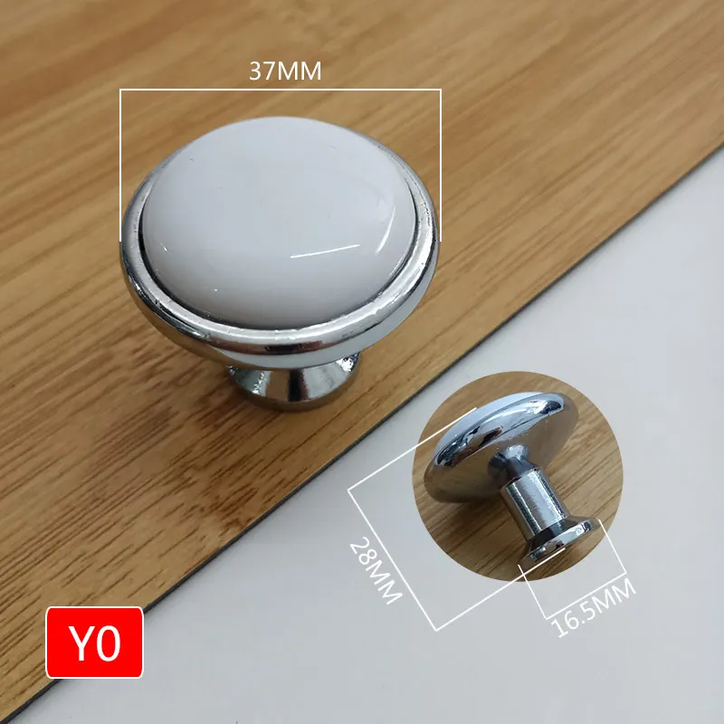 Y0-PC-A9 Белый цвет роза lotus love простые мебельные ручки под одно отверстие CeramicKitchen Мебельная ручка ящика шкафа - Цвет: Y0-PC-A9