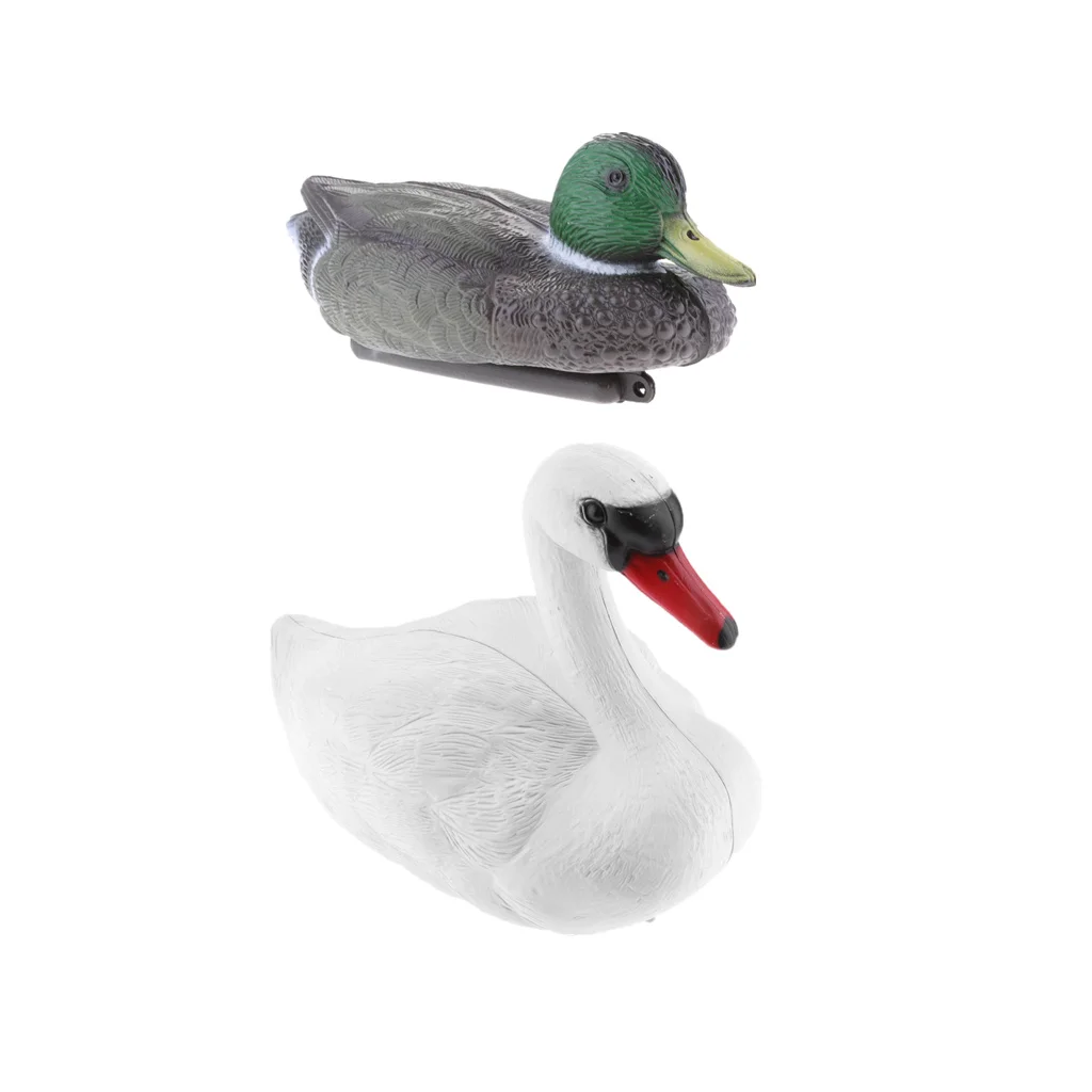 

Приманка для пруда в виде лебедя и утки, 2 шт.