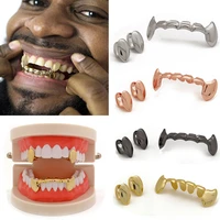 hip hop dental grills for men vampire fang punk tooth cap top bottom tools grillz mouth grills fashion body jewelry accessories