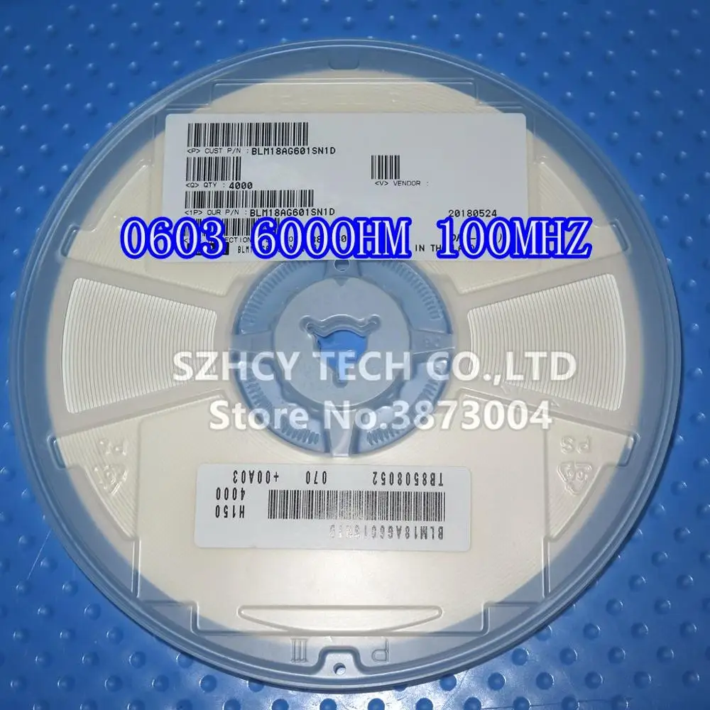 

4000 шт 0603 600OHM 100MHZ BLM18AG601SN1D Новый и оригинальный